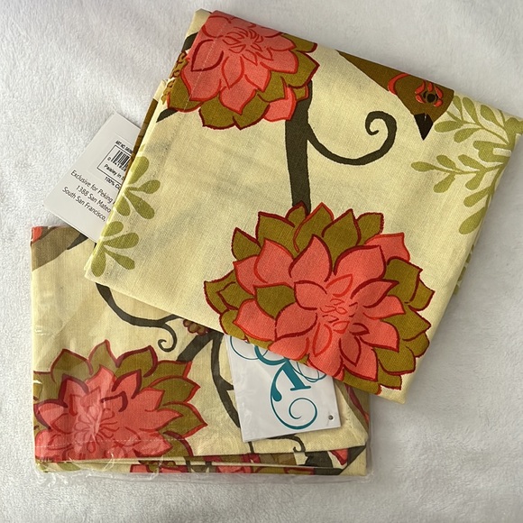 Set of 2 NWT Kitchen Towels Peking Handicraft Dish Birds Floral 18 x 25” - Picture 6 of 6
